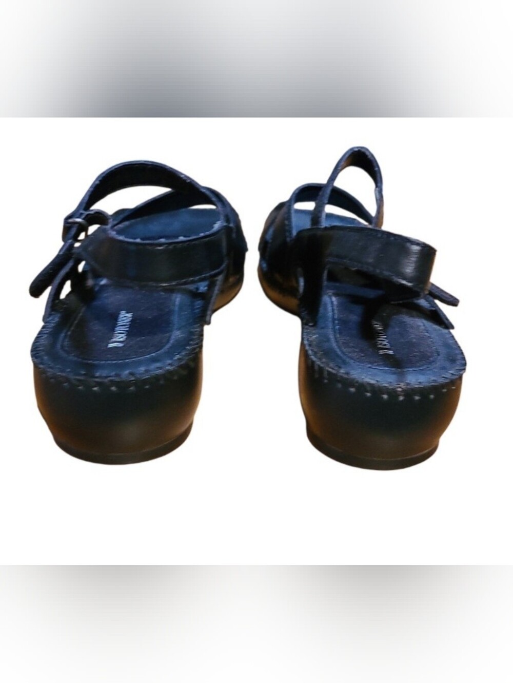 Isotoner Black Strappy Sandals - Picture 4 of 7